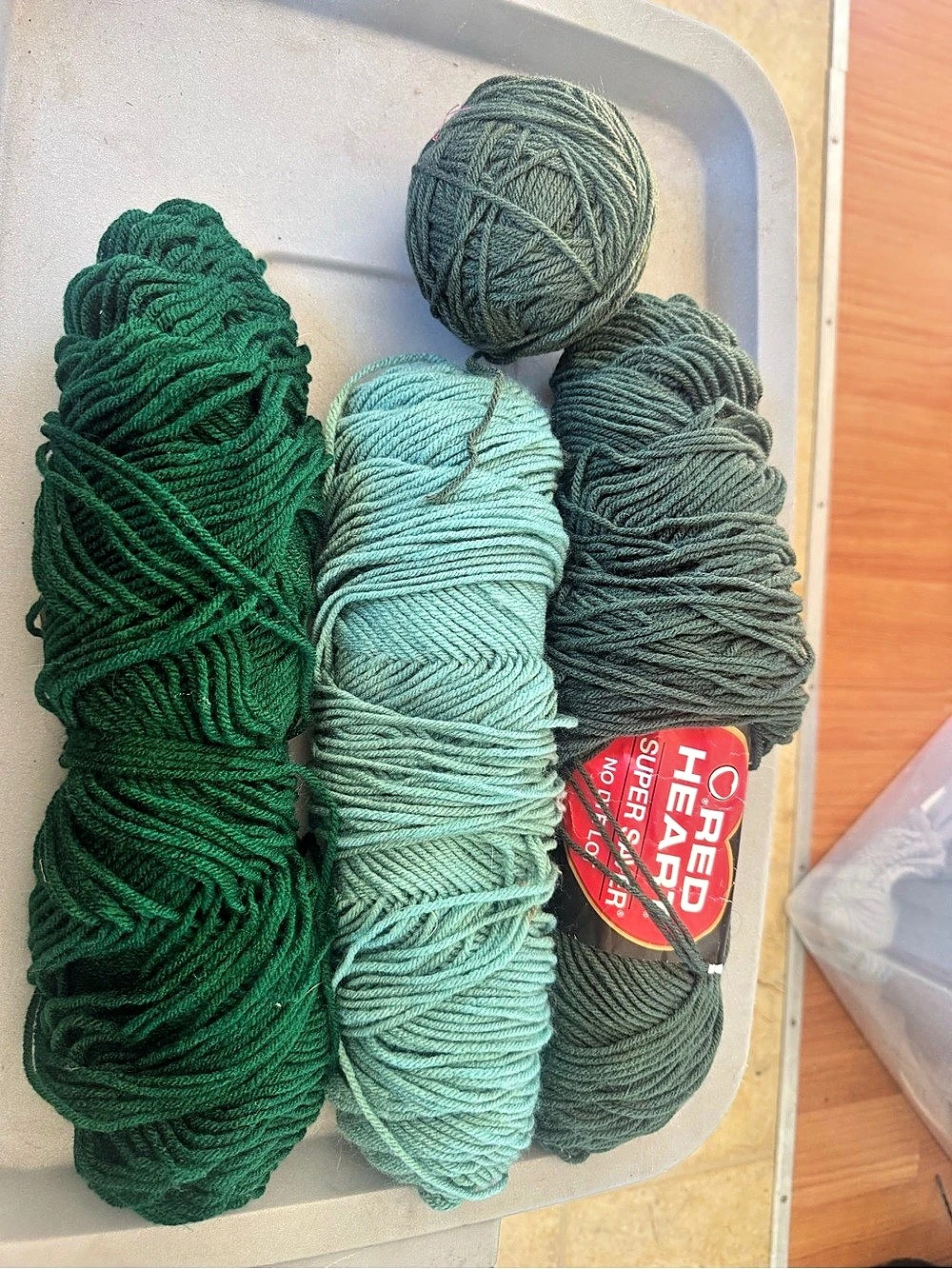 Red Heart Super Saver Yarn Skeins in Green sage